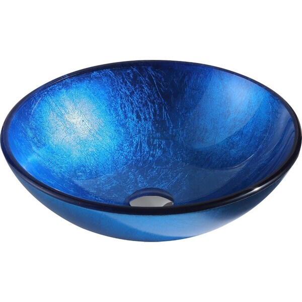 Anzzi Clavier Vessel Sink in Lustrous Blue LS-AZ027 | Zoro